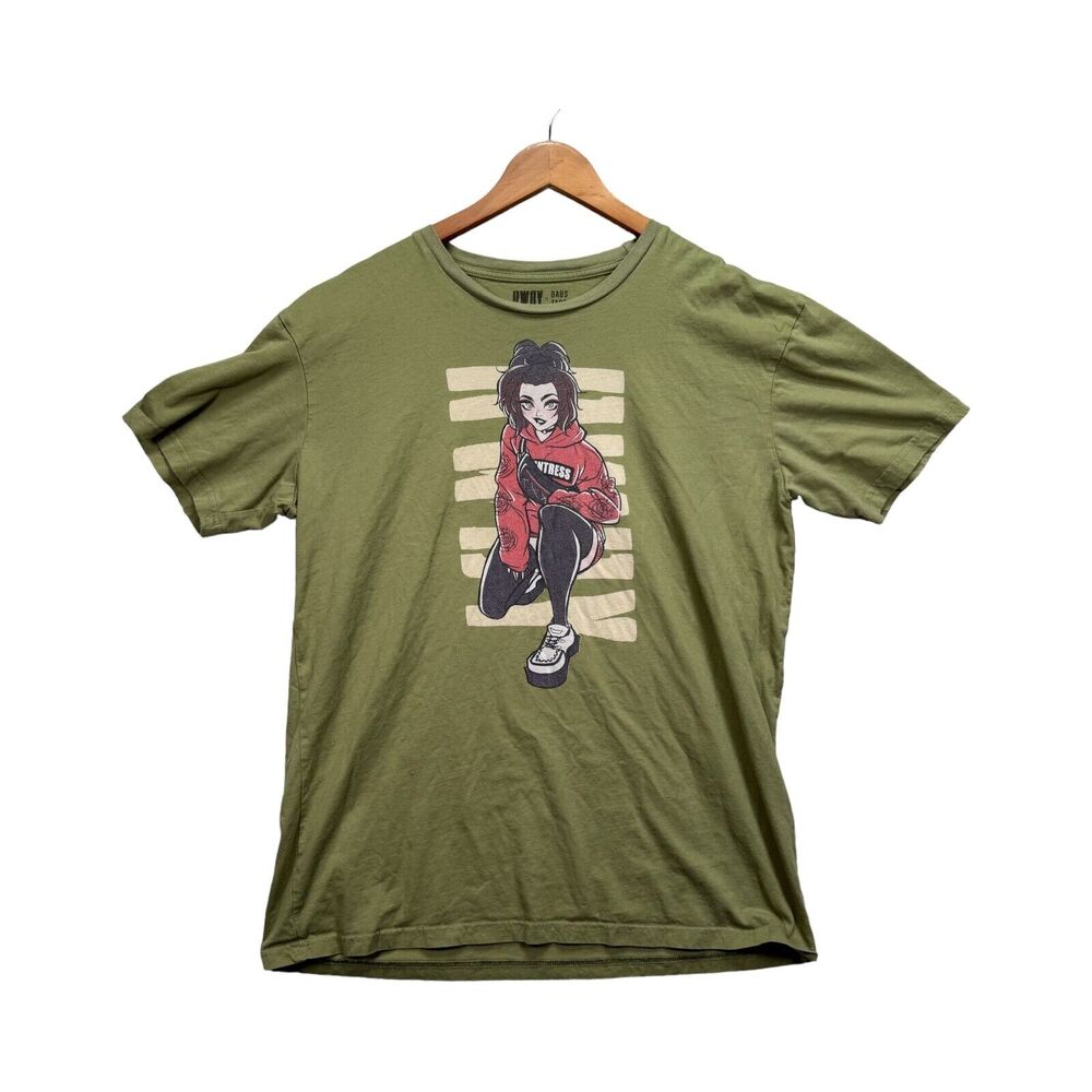 Ruby Rose RWBY X Babs Tarr Green Anime Rare Tee T Shirt Adult's XL